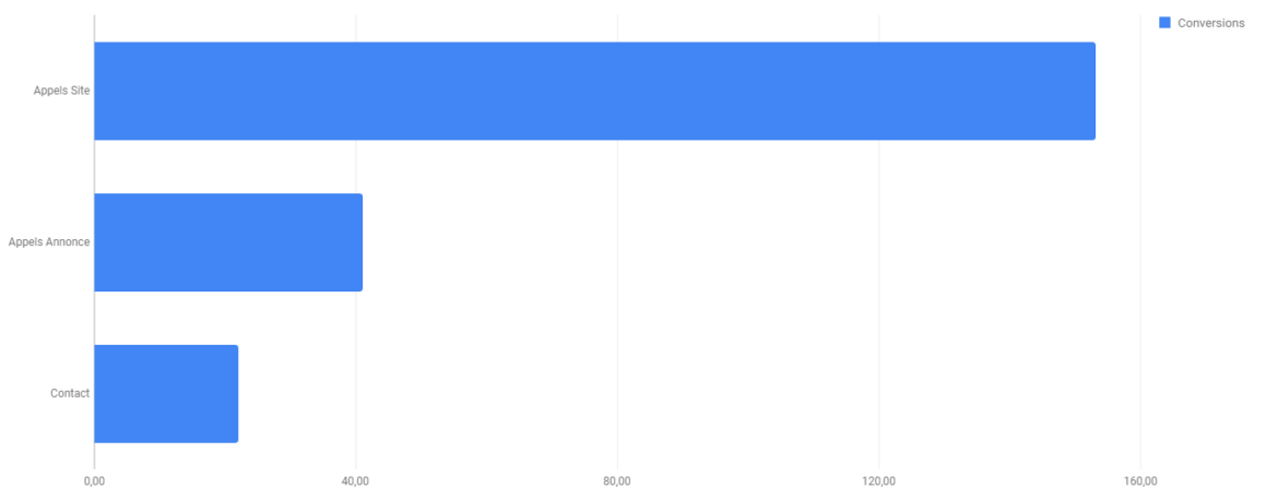 rapport google ads type de conversions